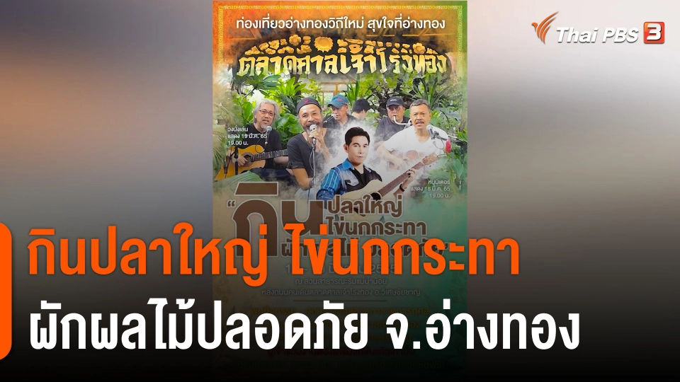 กินปลาใหญ่ ไข่นกกระทา ผักผลไม้ปลอดภัย จ.อ่างทอง