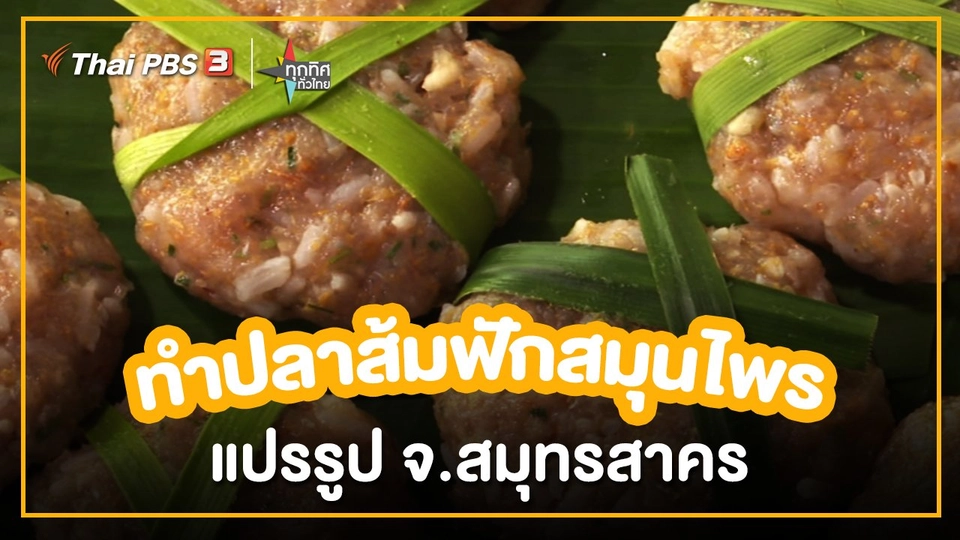 อาชีพทั่วไทย : ทำปลาส้มฟักสมุนไพรแปรรูป จ.สมุทรสาคร