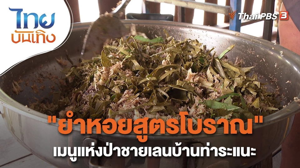 อิ่มมนต์รส : "ยำหอยสูตรโบราณ" เมนูแห่งป่าชายเลนบ้านท่าระแนะ