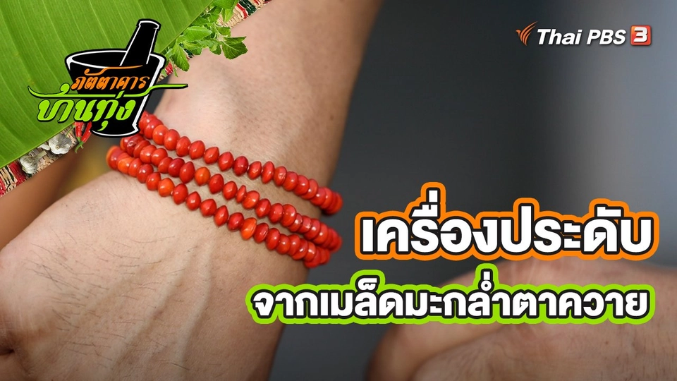 คลิปบ้านทุ่ง : เครื่องประดับจากเมล็ดมะกล่ำตาควาย