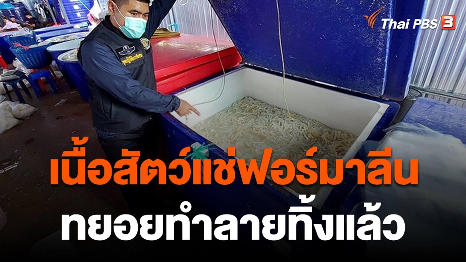 กรมปศุสัตว์ทำลายหมูเถื่อน-เนื้อสัตว์แช่ฟอร์มาลีน