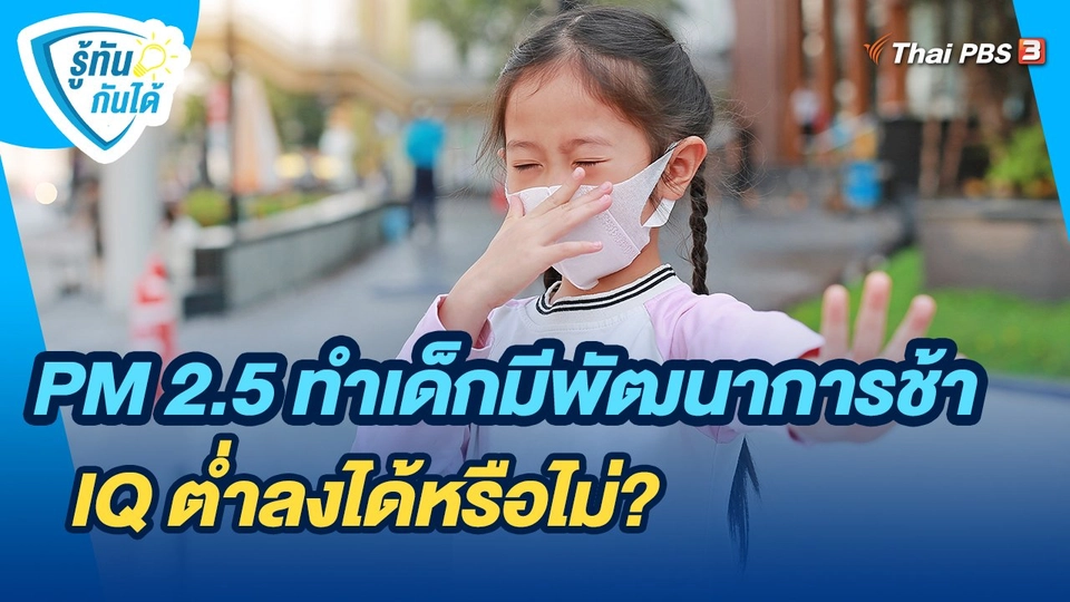 ​รู้ทันกันได้ : PM 2.5 ทำเด็กมีพัฒนาการช้า IQ ต่ำลงได้หรือไม่?