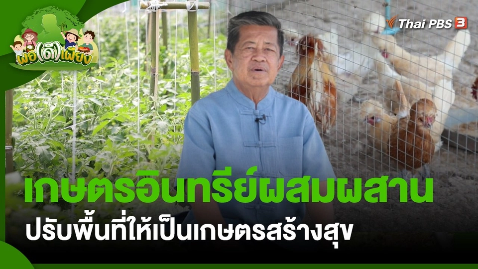 พอดีพอเพียง : เกษตรอินทรีย์ผสมผสาน ปรับพื้นที่ให้เป็นเกษตรสร้างสุข