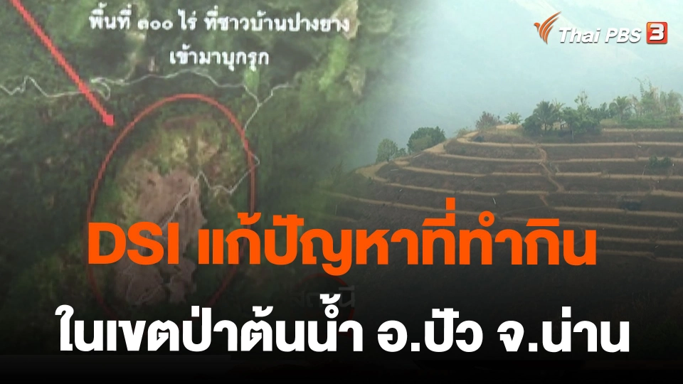 DSI แก้ปัญหาที่ทำกินในเขตป่าต้นน้ำ อ.ปัว จ.น่าน