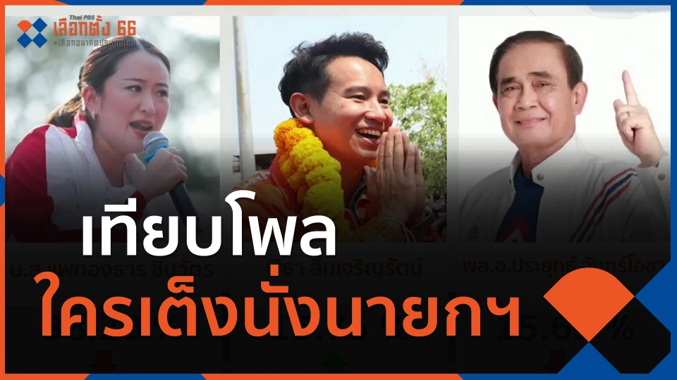 เทียบโพล ใครเต็งนั่งนายกฯ