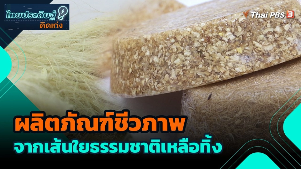 ผลิตภัณฑ์ชีวภาพ จากเส้นใยธรรมชาติเหลือทิ้ง