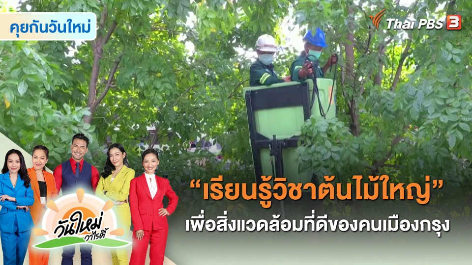 ​คุยกันวันใหม่ : “เรียนรู้วิชาต้นไม้ใหญ่” เพื่อสิ่งแวดล้อมที่ดีของคนเมืองกรุง