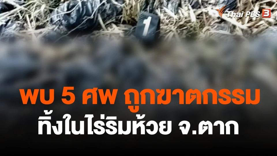พบ 5 ศพ ถูกฆาตกรรม ทิ้งในไร่ริมห้วย จ.ตาก