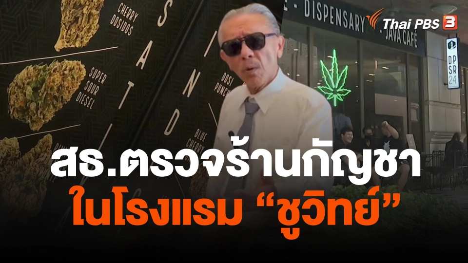 สธ.ตรวจร้านกัญชาในโรงแรม "ชูวิทย์"