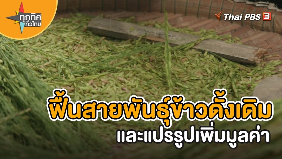 ​อาชีพทั่วไทย : ฟื้นสายพันธุ์ข้าวดั้งเดิมและแปรรูปเพิ่มมูลค่า