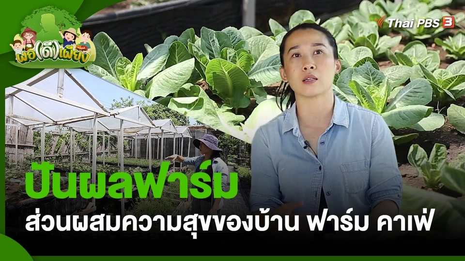 พอดีพอเพียง : ปันผลฟาร์ม ส่วนผสมความสุขของบ้าน ฟาร์ม คาเฟ่