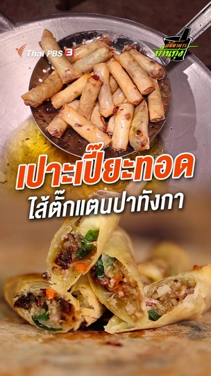 เปาะเปี๊ยะทอดไส้ตั๊กแตนปาทังกา