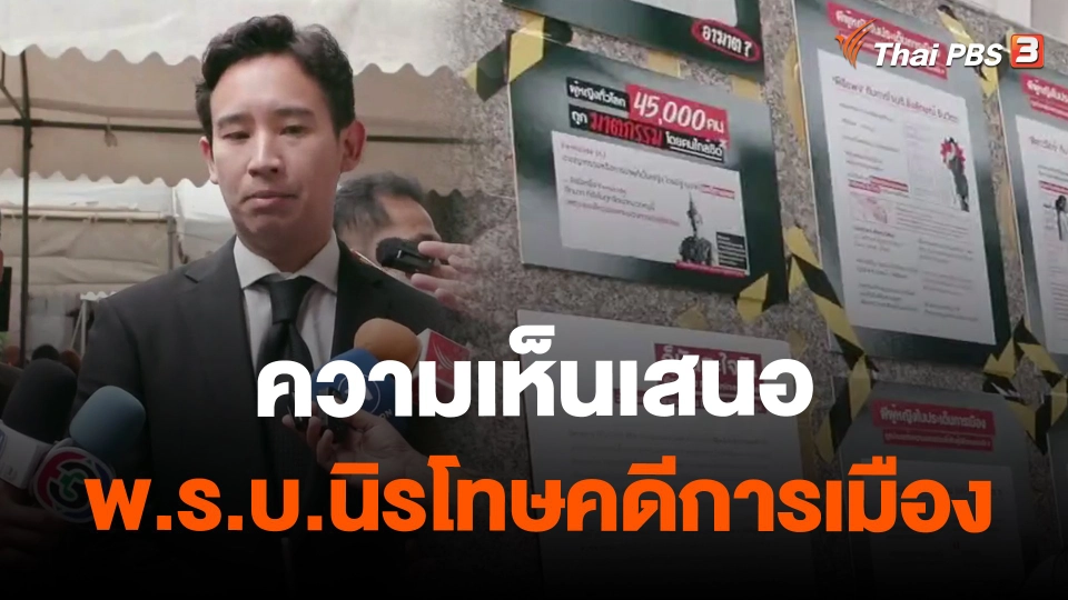 ​ความเห็นเสนอ พ.ร.บ.นิรโทษคดีการเมือง