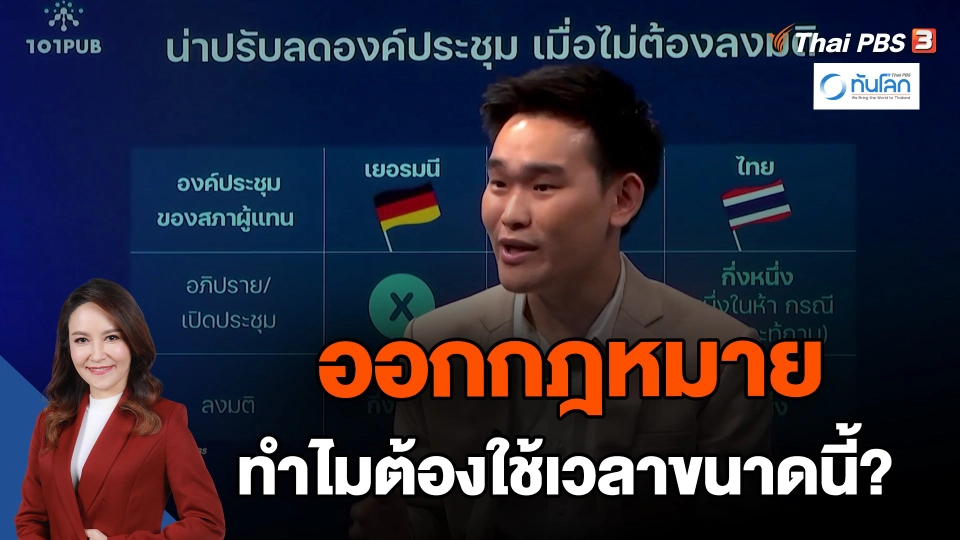 ​ทันโลก101 : ออกกฎหมายทำไมต้องใช้เวลาขนาดนี้?