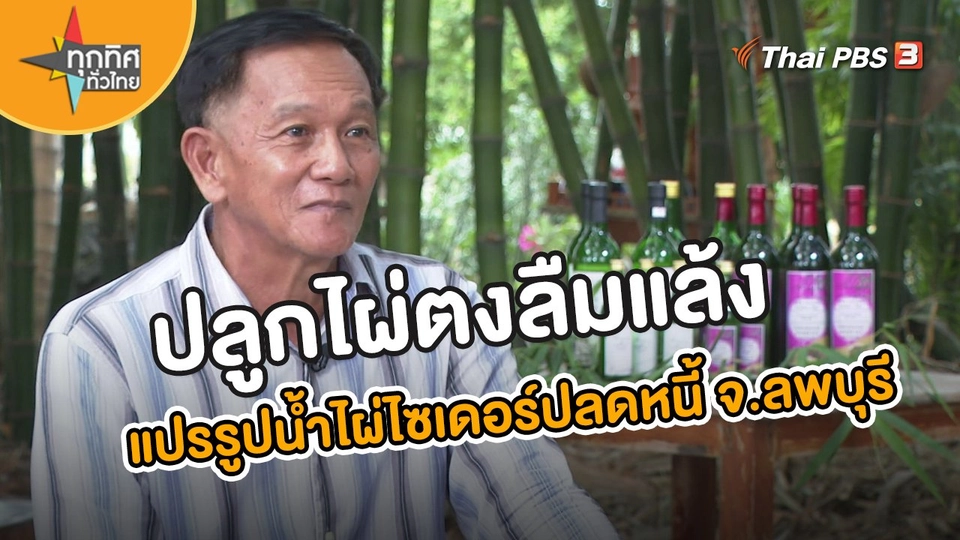 ​อาชีพทั่วไทย : ปลูกไผ่ตงลืมแล้งแปรรูปน้ำไผ่ไซเดอร์ปลดหนี้ จ.ลพบุรี