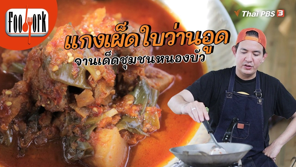 เมนูอาหารฟิวชัน : แกงเผ็ดใบว่านอูด