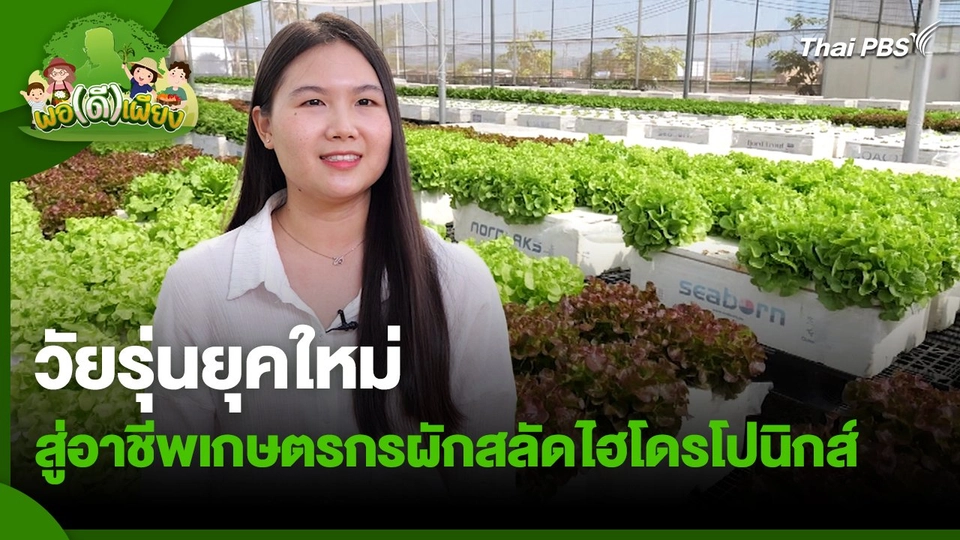 พอดีพอเพียง : วัยรุ่นยุคใหม่ สู่อาชีพเกษตรกรผักสลัดไฮโดรโปนิกส์