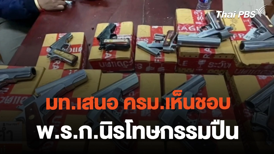 มท.เสนอ ครม.เห็นชอบ พ.ร.ก.นิรโทษกรรมปืน  | ข่าวค่ำมิติใหม่ | 26 ก.พ. 67