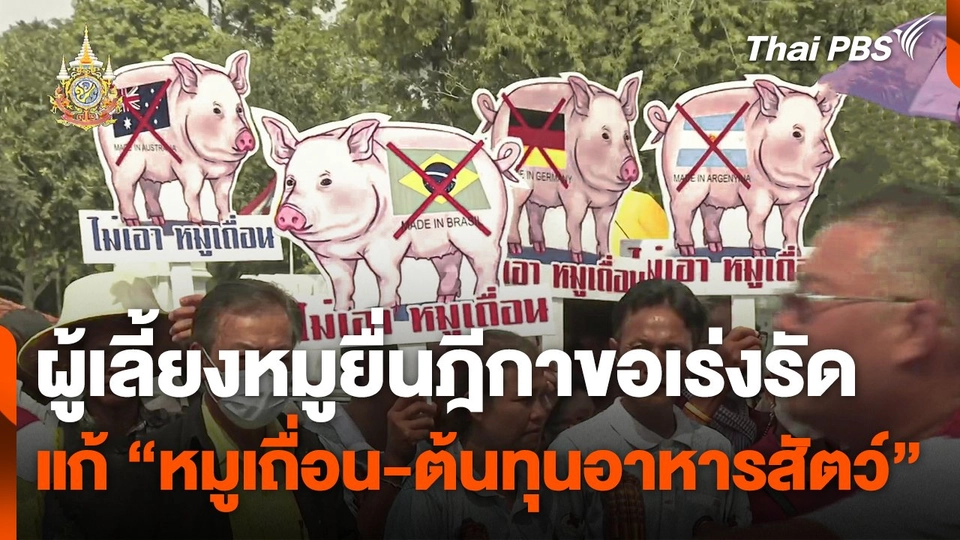 ผู้เลี้ยงหมูยื่นฎีกาขอเร่งรัดแก้ "หมูเถื่อน-ต้นทุนอาหารสัตว์"