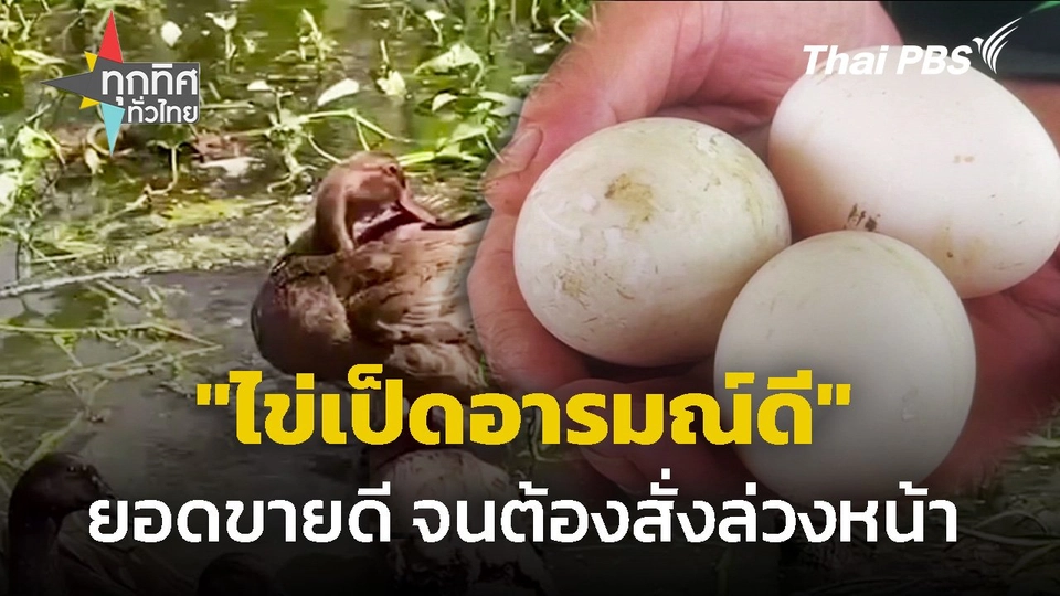 "ไข่เป็ดอารมณ์ดี" ยอดขายดีจนต้องสั่งล่วงหน้า