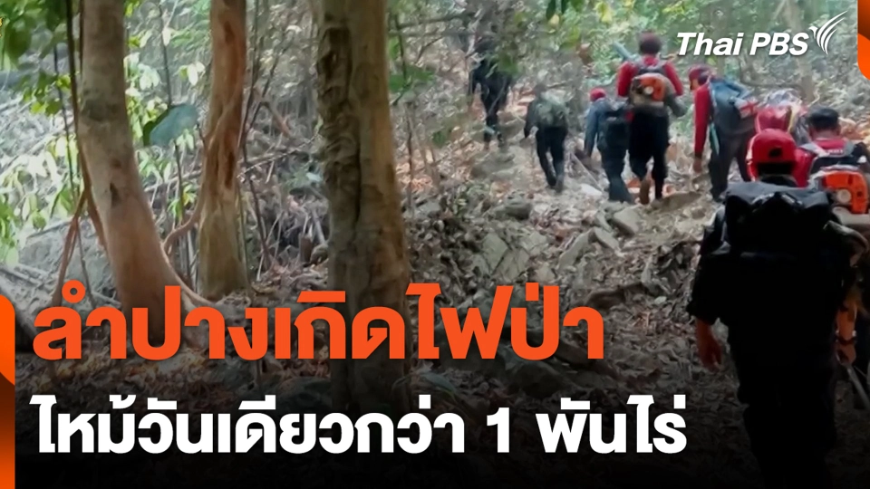 ลำปางเกิดไฟป่า ไหม้วันเดียวกว่า 1 พันไร่ | ชั่วโมงข่าว เสาร์-อาทิตย์ | 10 มี.ค. 67