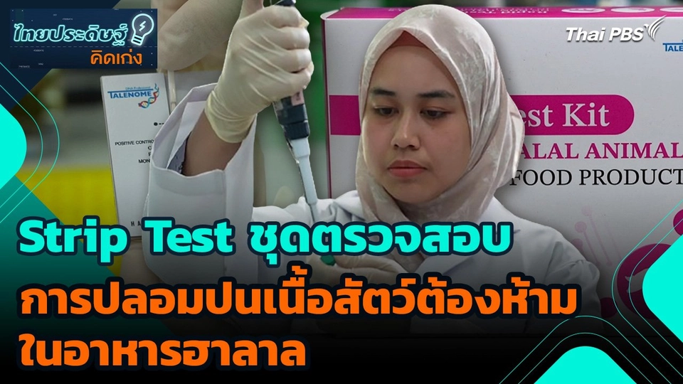 ไทยประดิษฐ์คิดเก่ง : Strip Test ชุดตรวจสอบการปลอมปนเนื้อสัตว์ต้องห้ามในอาหารฮาลาล
