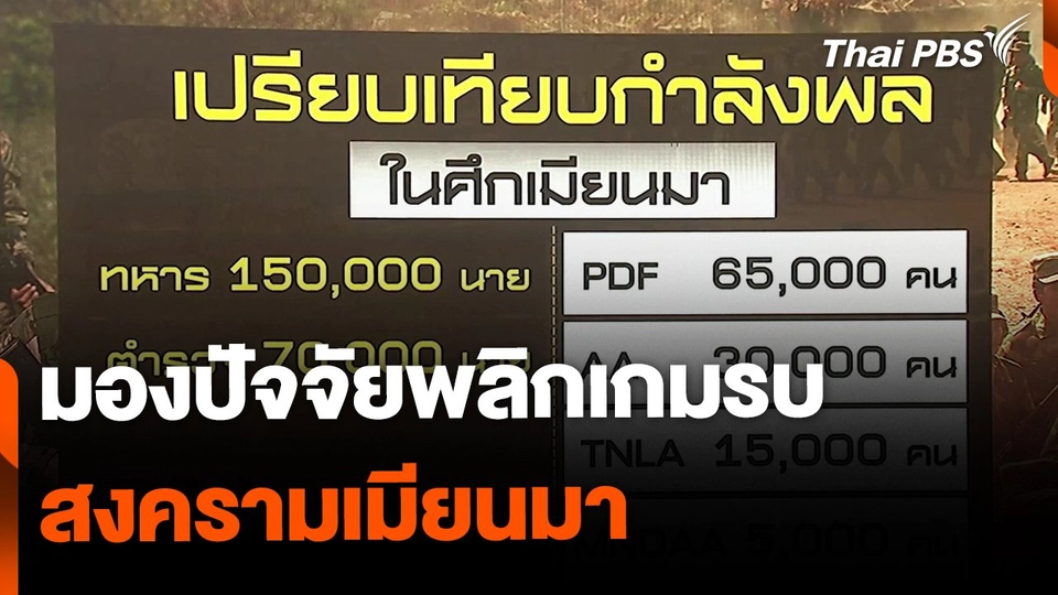 มองปัจจัยพลิกเกมรบ ในสงคราม "เมียนมา"