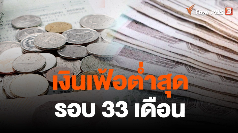 จับสัญญาณเศรษฐกิจ : เงินเฟ้อต่ำสุด รอบ 33 เดือน