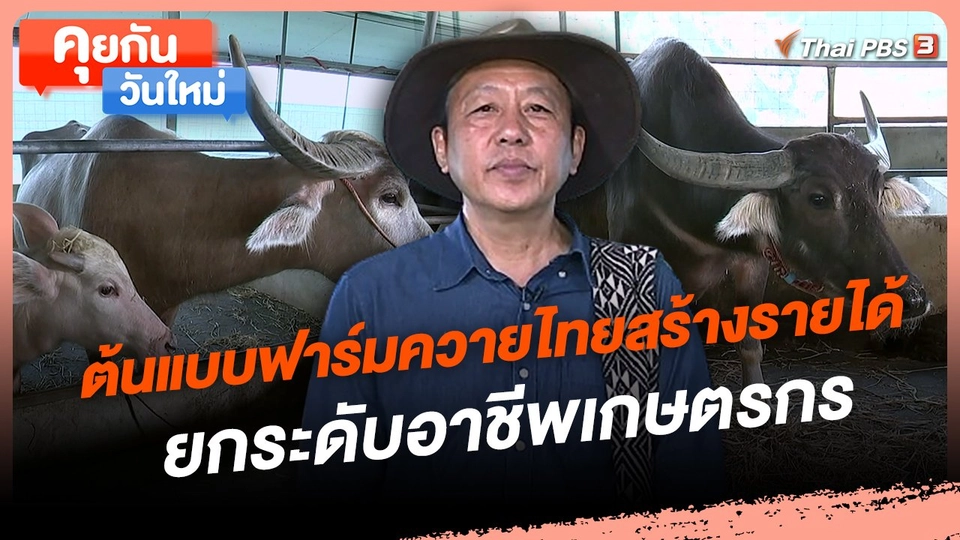 คุยกันวันใหม่ : ต้นแบบฟาร์มควายไทยสร้างรายได้ ยกระดับอาชีพเกษตรกร