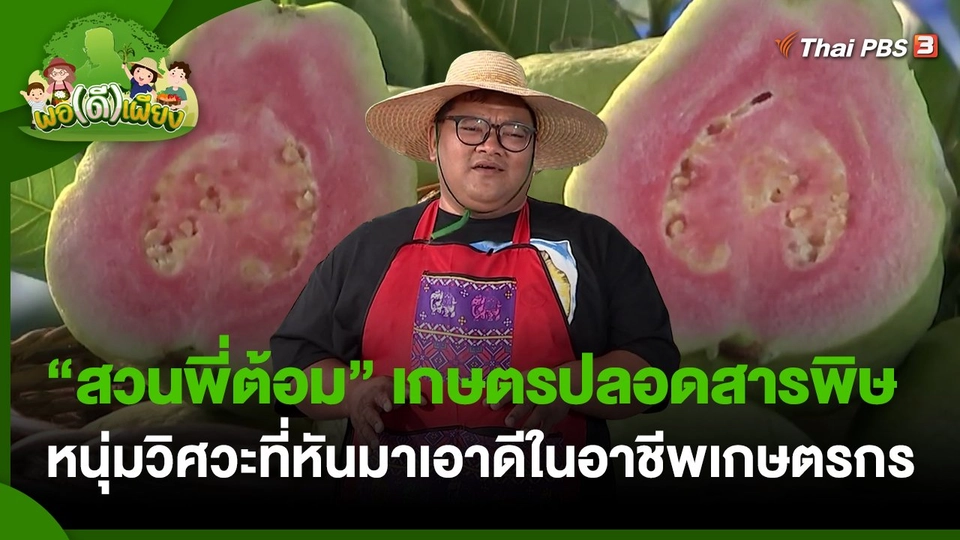 พอดีพอเพียง : "สวนพี่ต้อม" เกษตรปลอดสารพิษ หนุ่มวิศวะที่หันมาเอาดีในอาชีพเกษตรกร