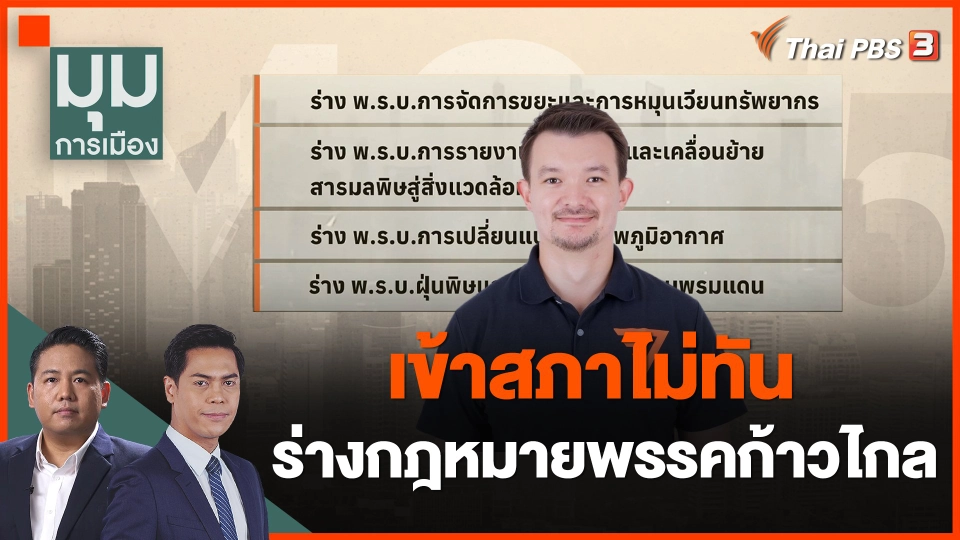 เข้าสภาไม่ทัน ร่างกฎหมายพรรคก้าวไกล