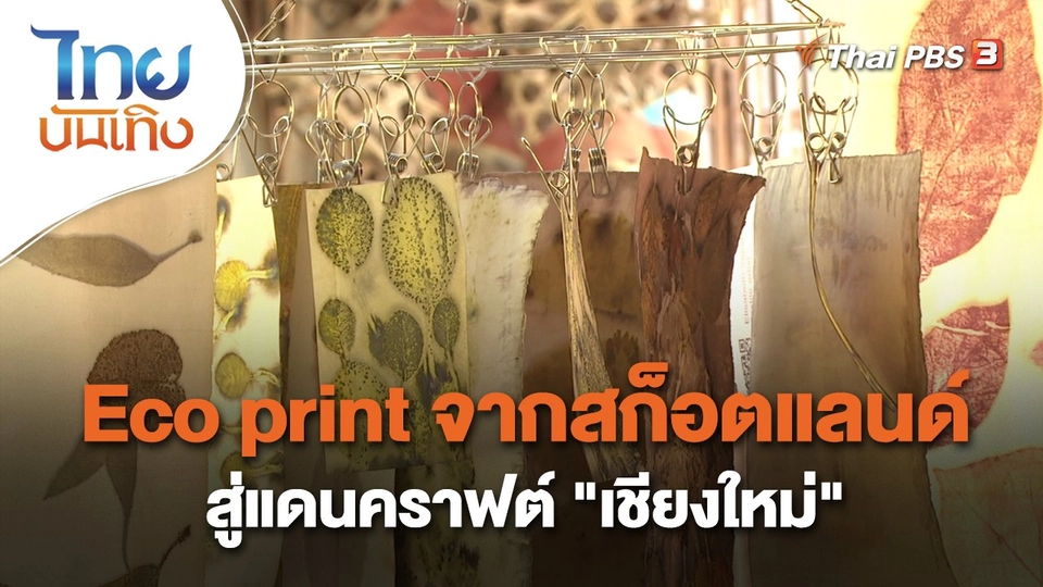 ​หัวใจในลายผ้า : Eco print จากสก็อตแลนด์สู่แดนคราฟต์ "เชียงใหม่"