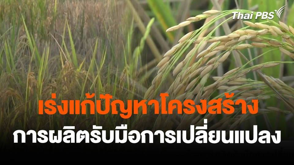 เร่งแก้ปัญหาโครงสร้างการผลิตรับมือการเปลี่ยนแปลง