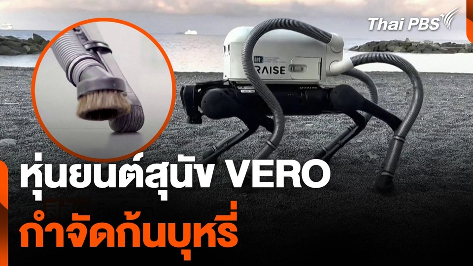 หุ่นยนต์สุนัข VERO ดูดก้นบุหรี่ที่ถูกทิ้งเกลื่อนในอิตาลี