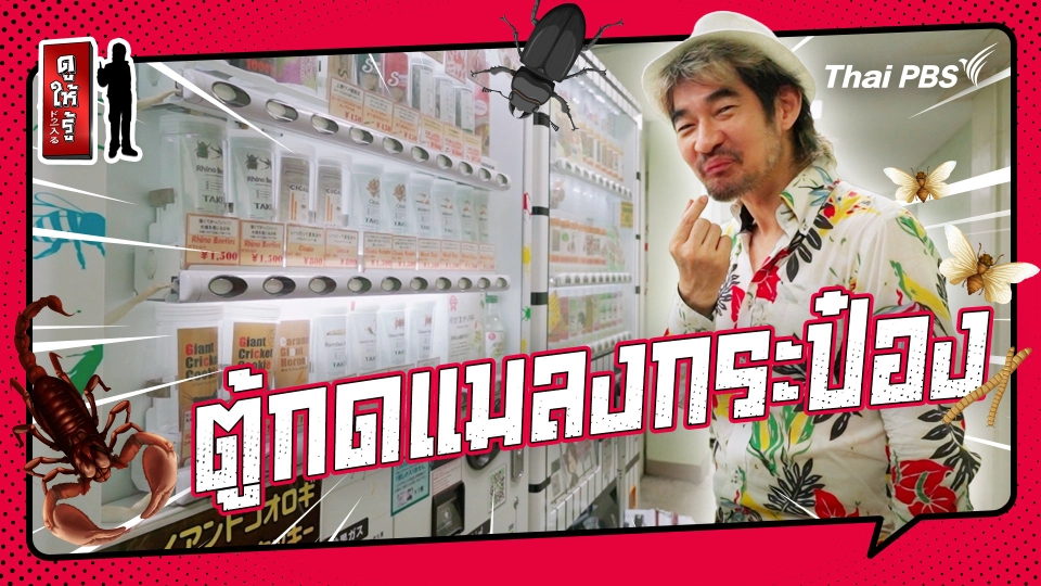 รู้ให้ลึกเรื่องญี่ปุ่น :   ตู้กดแมลงกระป๋องอัตโนมัติในญี่ปุ่น