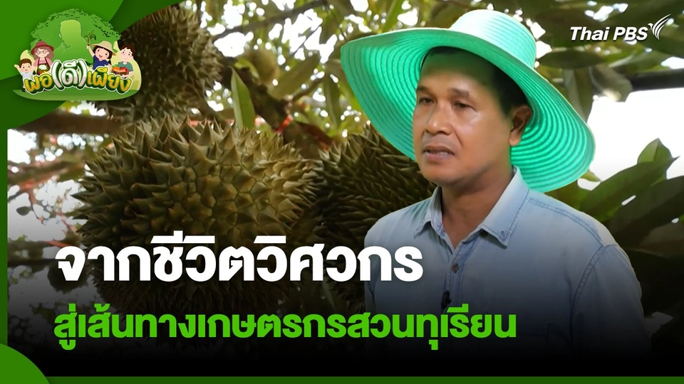พอดีพอเพียง : จากชีวิตวิศวกร สู่เส้นทางเกษตรกรสวนทุเรียน