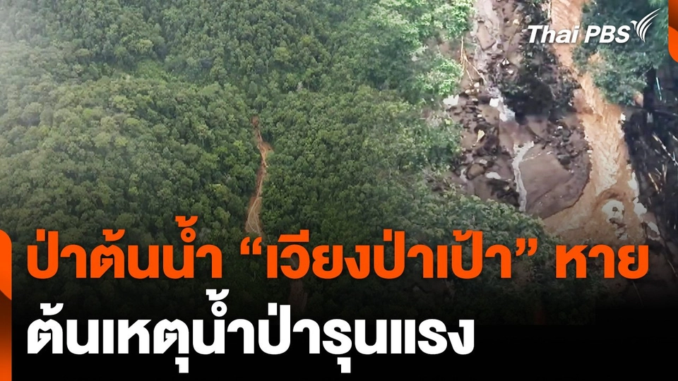 ป่าต้นน้ำ "เวียงป่าเป้า" หาย ต้นเหตุน้ำป่ารุนแรง