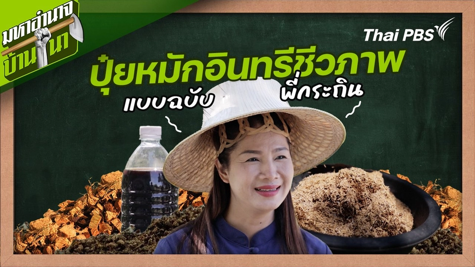 สูตรลับฉบับบ้านนา : ปุ๋ยหมักอินทรีชีวภาพแบบฉบับพี่กระถิน