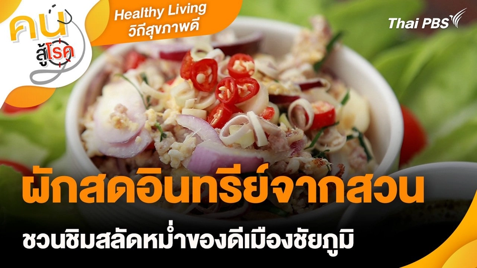 Healthy Living วิถีสุขภาพดี : ผักสดอินทรีย์จากสวน ชวนชิมสลัดหม่ำของดีเมืองชัยภูมิ