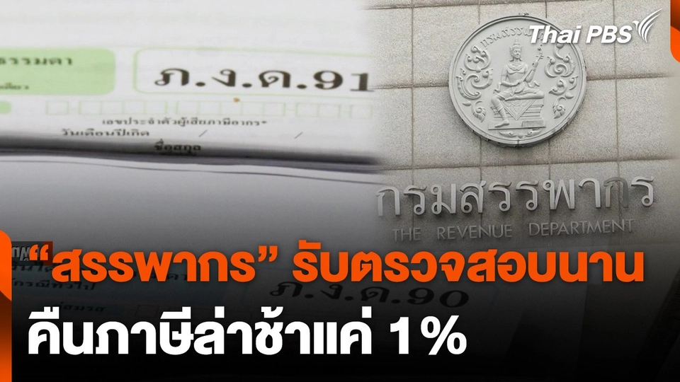 "สรรพากร" รับตรวจสอบนาน คืนภาษีล่าช้าเพียงแค่ 1%