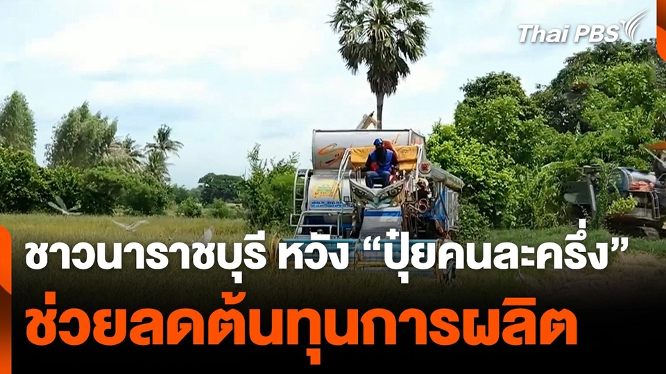 ชาวนาราชบุรี หวัง "ปุ๋ยคนละครึ่ง" ช่วยลดต้นทุนการผลิต