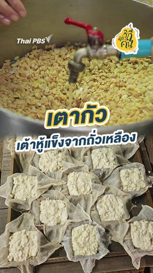 เตากัว เต้าหู้แข็งจากถั่วเหลือง