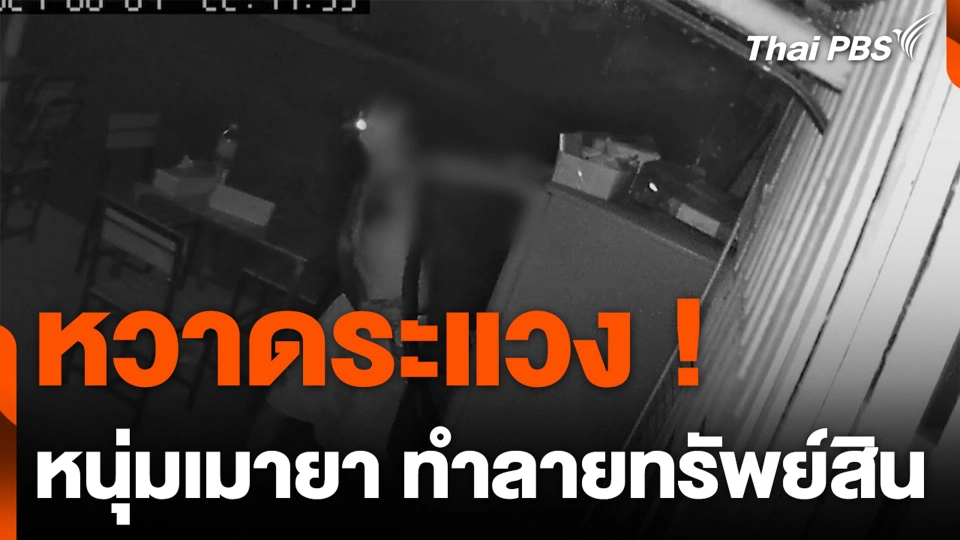 หวาดระแวง ! หนุ่มเมายา ทำลายทรัพย์สิน