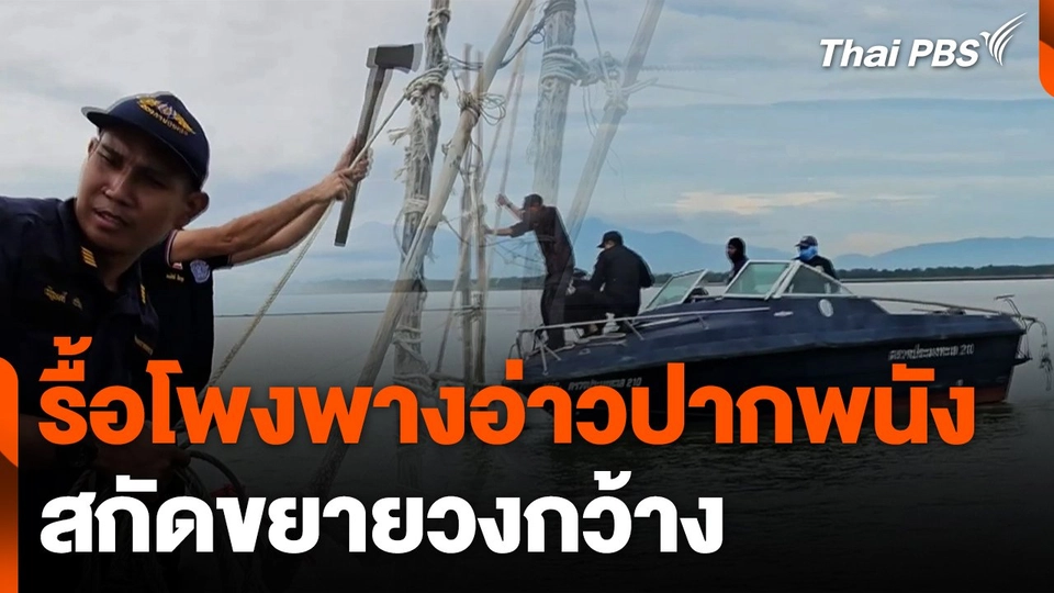 รื้อโพงพางอ่าวปากพนัง จ.นครศรีธรรมราช สกัดขยายวงกว้าง