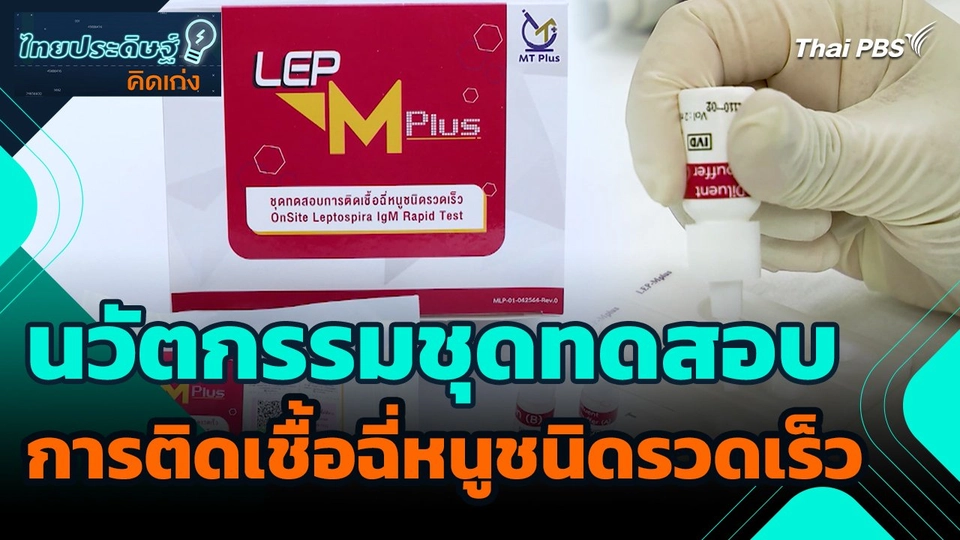 ไทยประดิษฐ์คิดเก่ง : นวัตกรรมชุดทดสอบการติดเชื้อฉี่หนูชนิดรวดเร็ว