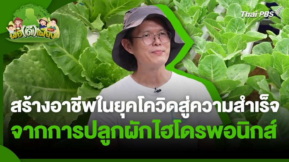 พอดีพอเพียง : สร้างอาชีพในยุคโควิดสู่ความสำเร็จจากการปลูกผักไฮโดรพอนิกส์