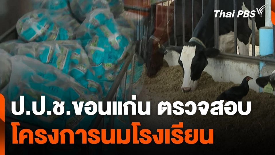 ป.ป.ช.ขอนแก่น ตรวจสอบโครงการนมโรงเรียน