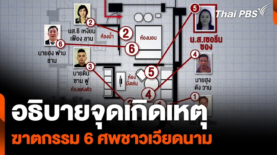 อธิบายจุดเกิดเหตุ ฆาตกรรม 6 ศพชาวเวียดนาม