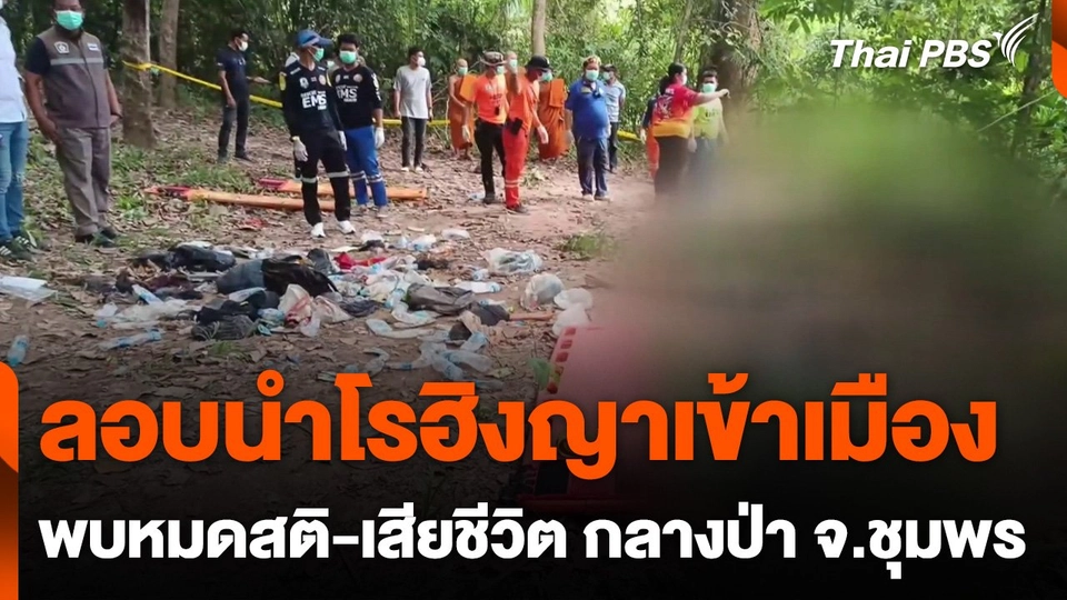 ลอบนำโรฮิงญาเข้าเมือง พบหมดสติ-เสียชีวิต กลางป่า จ.ชุมพร