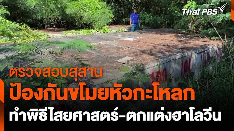ตรวจสอบสุสาน ป้องกันขโมยหัวกะโหลก ทำพิธีไสยศาสตร์-ตกแต่งฮาโลวีน